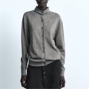 Zara Women’s Grey Turtleneck Sweater S